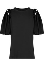 Mother Of Pearl HOPE PUFF SLEEVE T-SHIRT | BLACK